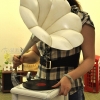 复古留声机，酒吧道具