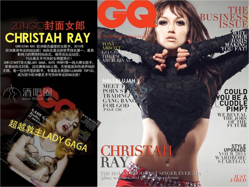 GQ封面女郎christah ray