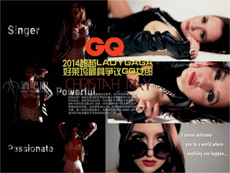 GQ封面女郎christah ray